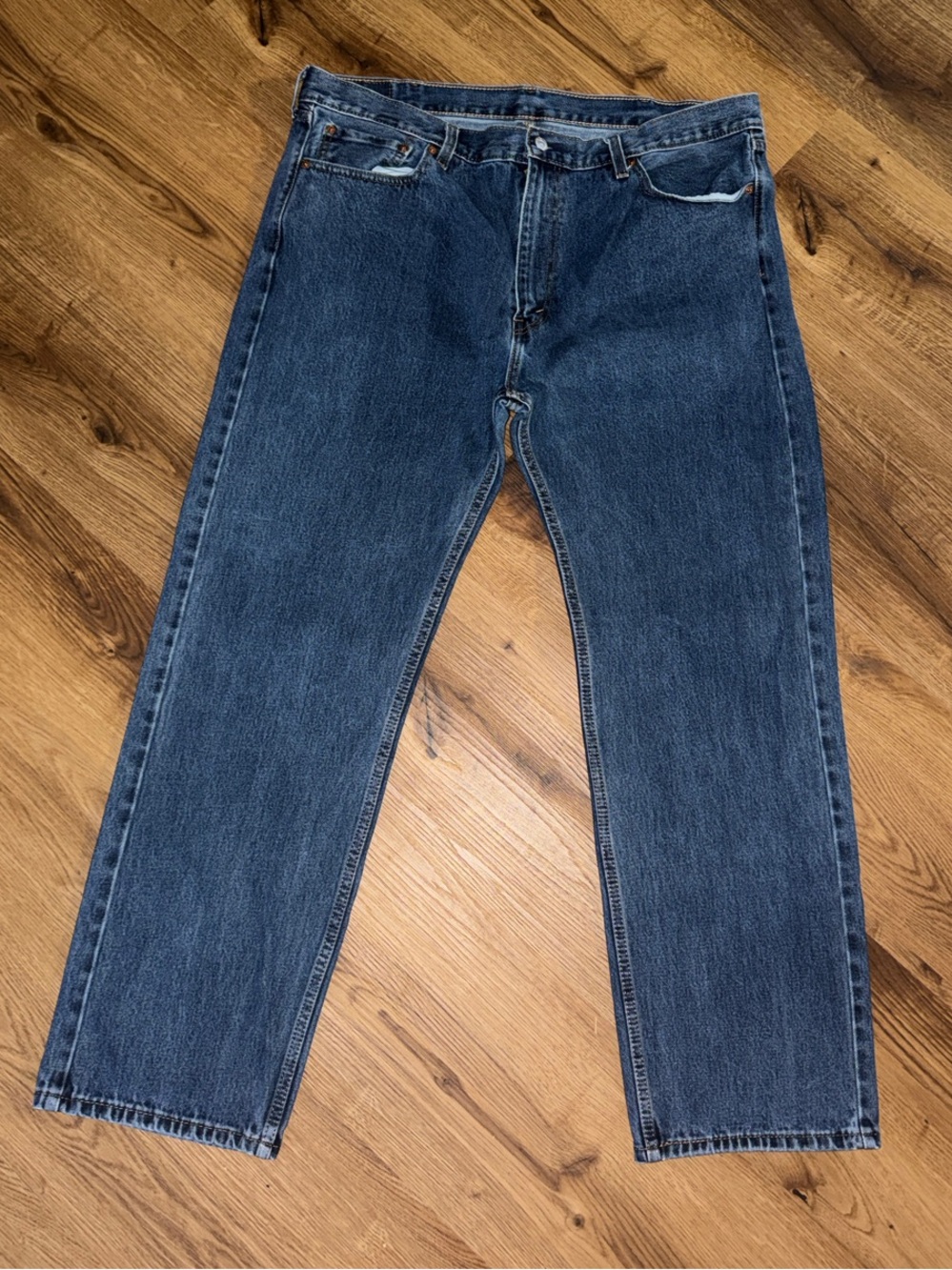 Levi's 505 Dark Blue Straight Jeans 42x32